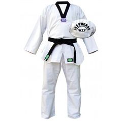 TWO-10084 Кимоно Taekwondo "OLIMPIC" белое 7/200 (3143)