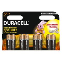 AA Батарейка Duracell Basic LR6-8BL MN1500, 8 шт. (558997)