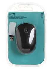 Мышь Logitech M171 Wireless Black-Black 910-004424 Выгодный набор + серт. 200Р!!! (625559)
