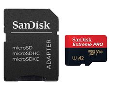 Карта памяти 64Gb - SanDisk MicroSD Extreme Pro Class 10 SDSQXCY-064G-GN6MA с переходником под SD (640561)
