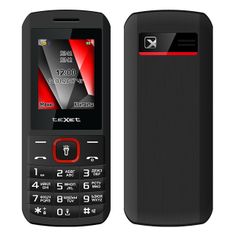 Сотовый телефон teXet TM-127 Black-Red (429219)