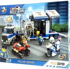 Конструктор для мальчика Полицейский грузовик-База 2 в1 22007 (13777)
