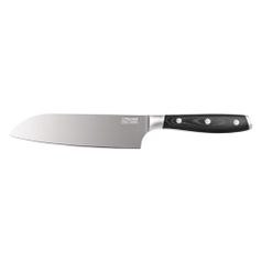 Нож Rondell Santoku Falkata (0328-RD-01) стальной сантоку лезв.140мм прямая заточка черный блистер (1421394)