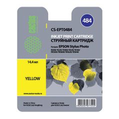 Картридж Cactus CS-EPT0484, желтый / CS-EPT0484 (727346)