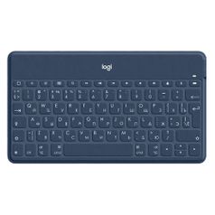Клавиатура Logitech Keys-To-Go, USB, беспроводная, синий [920-010123] (1513846)