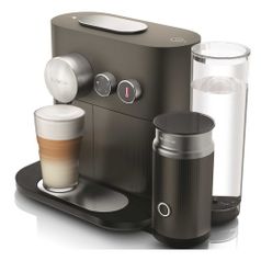 Капсульная кофеварка DELONGHI Nespresso Expert EN355.GAE Milk, 1400Вт, цвет: темно-серый [0132191731] (1127007)