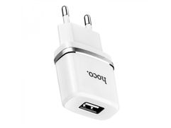 Зарядное устройство Hoco C11 Smart 1xUSB + Lightning White (573367)