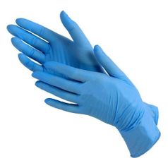 Перчатки неопудренные одноразовые, размер: XL, нитрил, 100шт, цвет фиолетовый (1443328)
