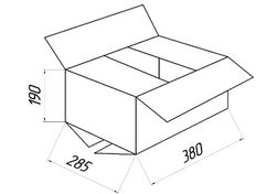 Гофроящик № 16 белый, Т-25, профиль B (60)