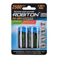 Аккумулятор C - Robiton C/HR14 2500 mAh RTU2500MHC BL2 14221 (2 штуки) (375927)