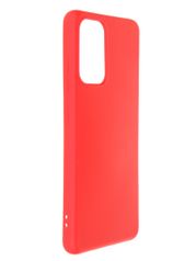 Чехол DF для Samsung Galaxy A32 (4G) с микрофиброй Silicone Red sOriginal-25 (823261)