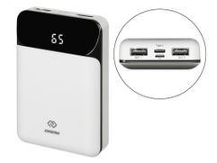 Внешний аккумулятор Digma Power Bank DG-10000-SML-W 10000mAh White (711707)