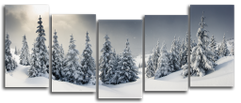 Модульная картина "Зимний лес" (108219267)