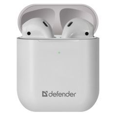 Гарнитура Defender Twins 631, Bluetooth, вкладыши, белый [63631] (1426913)