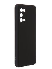 Чехол DF для Oppo Reno 5 4G с микрофиброй Silicone Black oOriginal-10 (840391)