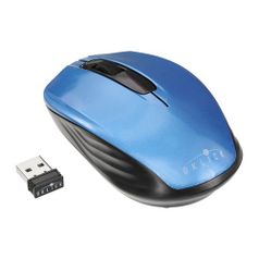 Мышь Oklick 475MW, оптическая, беспроводная, USB, черный и синий [sr-7006] (945833)
