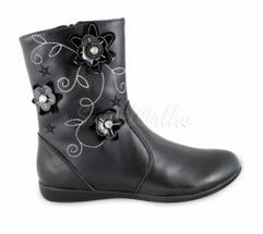 Сурсил-Орто (лечебная антивальгусная обувь) Ботинки Сапоги на байке демисезон 23-223-2 Черный  (6758)