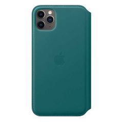 Чехол (флип-кейс) Apple Leather Folio, для Apple iPhone 11 Pro Max, зеленый павлин [my1q2zm/a] (1365058)