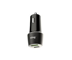 Зарядное устройство Ainy USB+Type-C Quick Charge 3.0 Black EB-043A (505888)