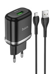 Зарядное устройство для телефона/ HOCO N3,1USB, 3A /QC3.0/кабель micro usb/ Android/андроид, Hoco (9ac6e3c7324bd3e98e29)