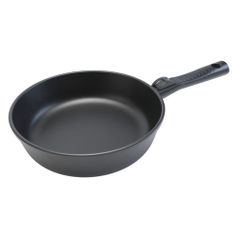 Сковорода Нева металл посуда Ферра Индукция 59026, 26см, съемная ручка, без крышки, черный (1398827)