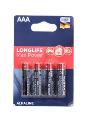 Батарейка AAA - Varta Longlife Max Power 4703 LR03 (4 штуки) VR LR03/4BL MAX PW (740691)