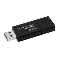 Флешка USB Kingston DataTraveler 100 G3 256ГБ, USB3.0, черный [dt100g3/256gb] (1079876)
