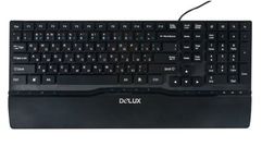 Клавиатура Delux K1882 Ultra-Slim USB Black (226492)