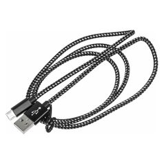 Кабель Buro Braided, micro USB (m) - USB (m), 1м, черный [bhp ret micusb-br] (485604)