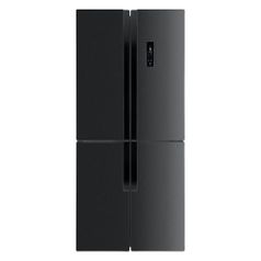Холодильник MAUNFELD MFF181NFSB, трехкамерный, черный (1513757)