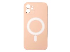 Чехол Luazon для APPLE iPhone 12 MagSafe Silicone Pink 6852585 (868824)