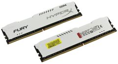 Модуль памяти Kingston HyperX Fury White Series DDR4 DIMM 2400MHz PC4-19200 CL15 - 16Gb KIT (2x8Gb) HX424C15FW2K2/16 (476639)
