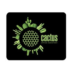 Коврик для мыши Cactus Logo Cactus, черный [cs-mp-d03s] (1367826)