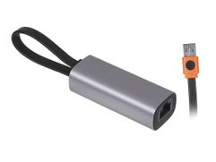 Сетевая карта Хаб USB Baseus Steel Cannon Series USB A - Type-C Bidirectional Gigabit LAN Adapter Dark Grey CAHUB-AF0G (769082)
