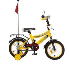 Велосипед 14" GRAFFITI Premium Racer, 2016, цвет жёлтый   1223833 (1 шт.)