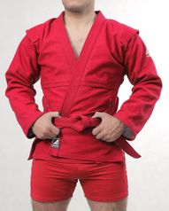 Куртка для самбо с подкладкой STANDART красный цвет