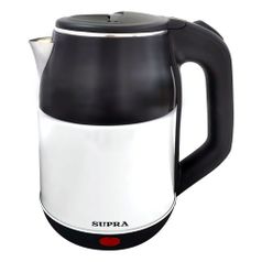 Чайник электрический Supra KES-1843S, 1500Вт, черный и белый (1539107)