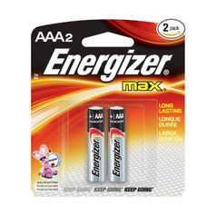Батарейка AAA - Energizer Max LR03/E92 1.5V (2 штуки) E300157202 / 26027 (260530)