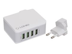Зарядное устройство Ldnio A4403 4xUSB 4.4A 22W White (779413)
