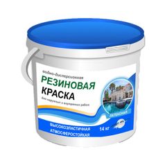 ВД краска "Резиновая" для внутр. и нар. работ РезЭл 12 кг.