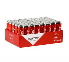 Батарейка AA - Smartbuy LR6/40 Bulk SBBA-2A40S (40 штук) (277346)
