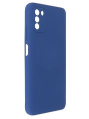 Чехол Pero для Poco M3 Liquid Silicone Blue PCLS-0055-BL (854643)