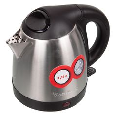 Чайник электрический Moulinex BY430DRU, 1500Вт, серебристый и черный (374656)