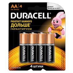 Батарейка AA - Duracell LR6-MN1500 (4 штуки) (21317)