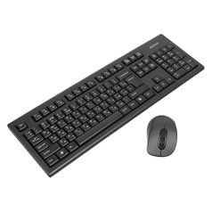 Комплект (клавиатура+мышь) A4TECH 7100N, USB, беспроводной, черный (613833)