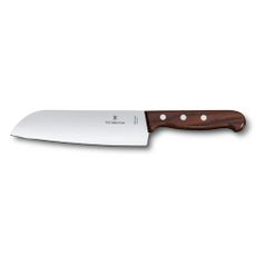 Нож кухонный Victorinox Rosewood (6.8500.17G) стальной сантоку лезв.170мм прямая заточка коричневый (1415185)