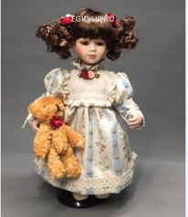 Кукла коллекционная Малышка, фарфор 31см  (31254)