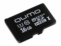 Карта памяти 16Gb - Qumo Micro SecureDigital CL10 UHS-I QM16GMICSDHC10U1 (699734)