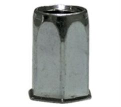 Заклепка резьбовая (Заклепка-гайка) М4 HEX1-UB-S сталь (31377)
