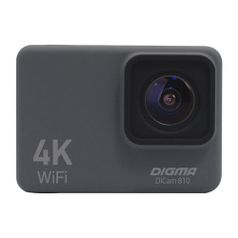 Экшн-камера Digma DiCam 810 4K, WiFi, серый [dc810] (1454659)